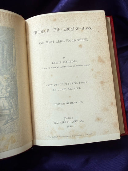 Alice In Wonderland (1880) + Through the Looking-Glass (1881) Lewis Carroll