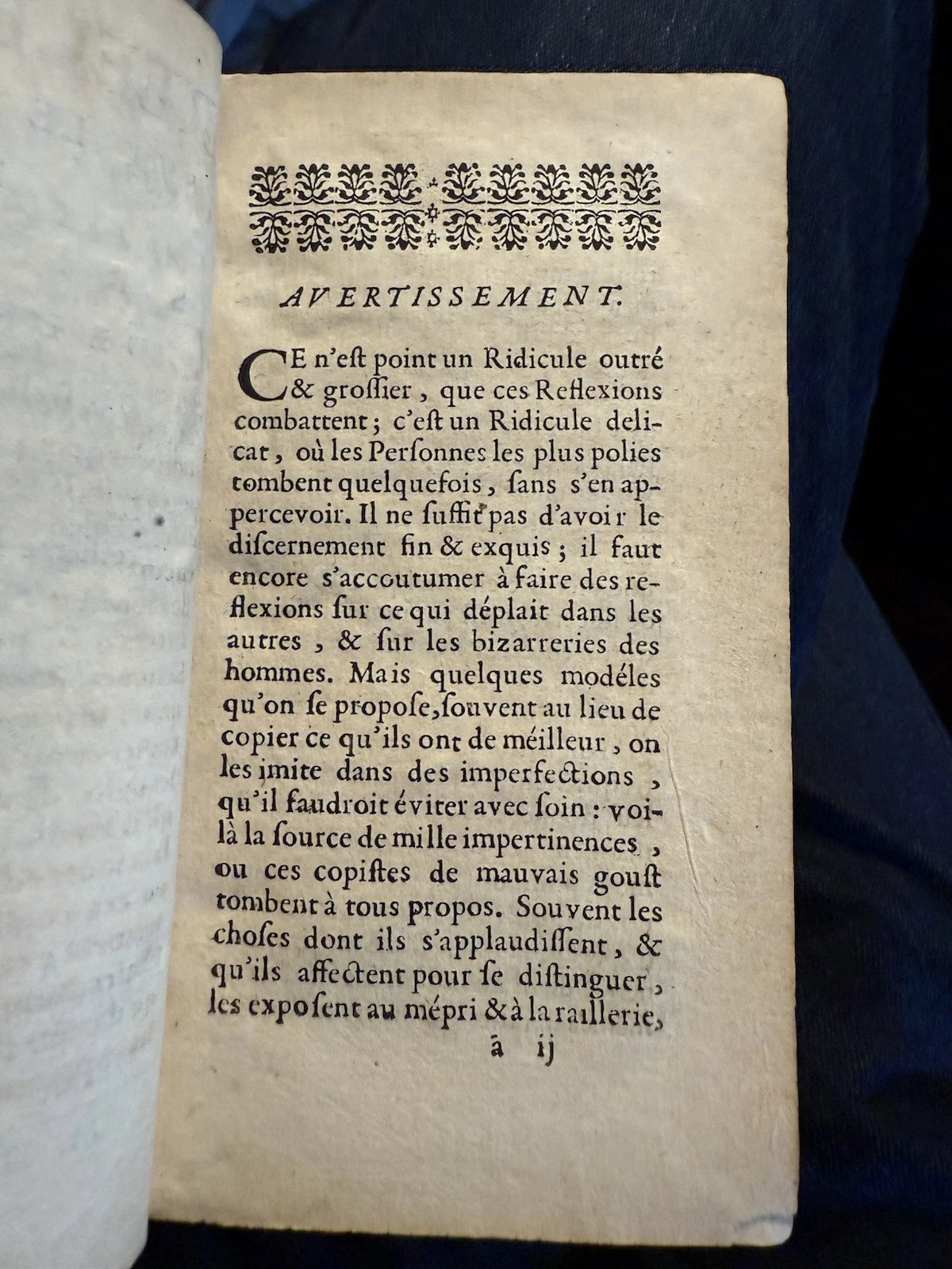1697 Reflexions sir le Ridicule et sur les Moyens : Reflections on the Rediculous