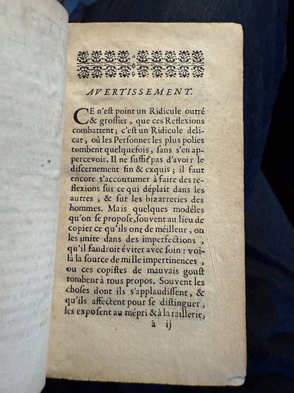 1697 Reflexions sir le Ridicule et sur les Moyens : Reflections on the Rediculous