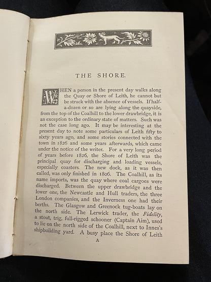 1888 Reminiscences of the Port and Town of Leith, Edinburgh : John Martine
