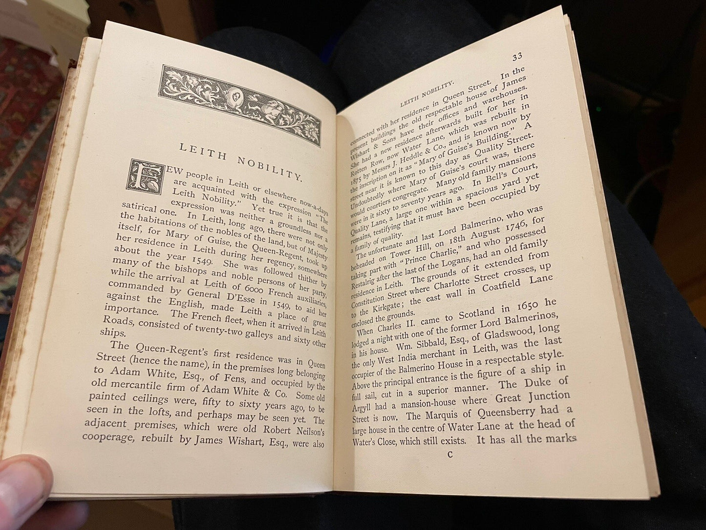 1888 Reminiscences of the Port and Town of Leith, Edinburgh : John Martine