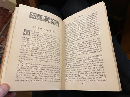 1888 Reminiscences of the Port and Town of Leith, Edinburgh : John Martine