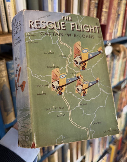 Captain W. E. Johns : The Rescue Flight : 1st Edition in Orig Dust Jacket 1939 : Biggles