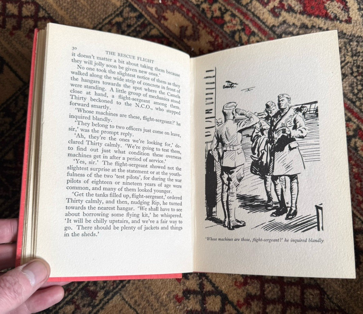 Captain W. E. Johns : The Rescue Flight : 1st Edition in Orig Dust Jacket 1939 : Biggles