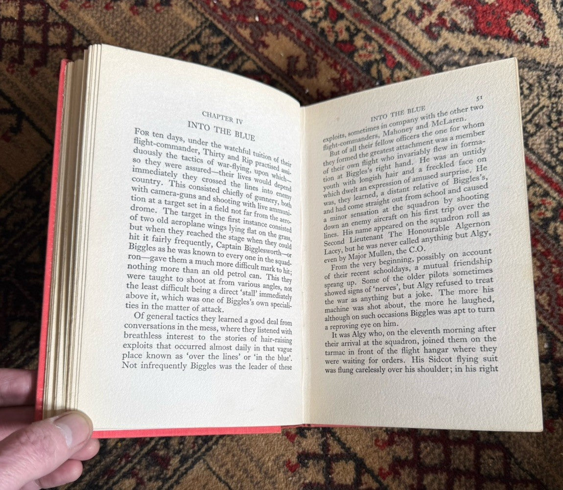Captain W. E. Johns : The Rescue Flight : 1st Edition in Orig Dust Jacket 1939 : Biggles