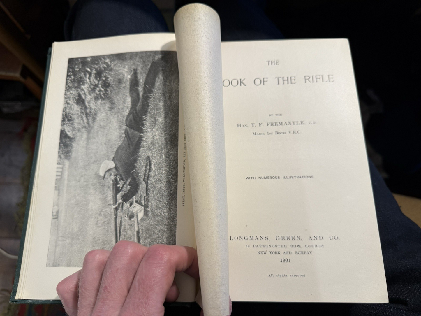 1901 The Book of the Rifle : T.F Fremantle : Guns : Shooting