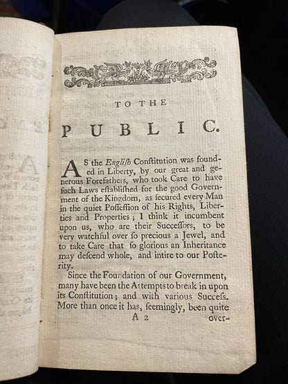 1757 Guide to Rights and Privileges of Englishmen : Magna Carta : Bishops Curses