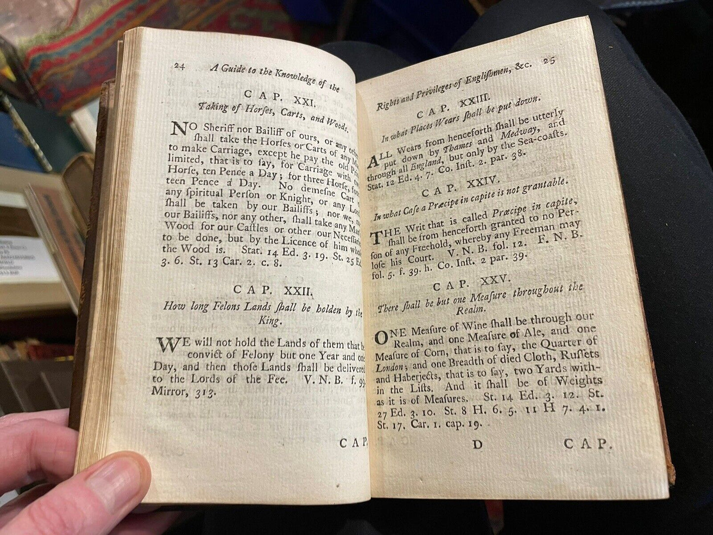 1757 Guide to Rights and Privileges of Englishmen : Magna Carta : Bishops Curses