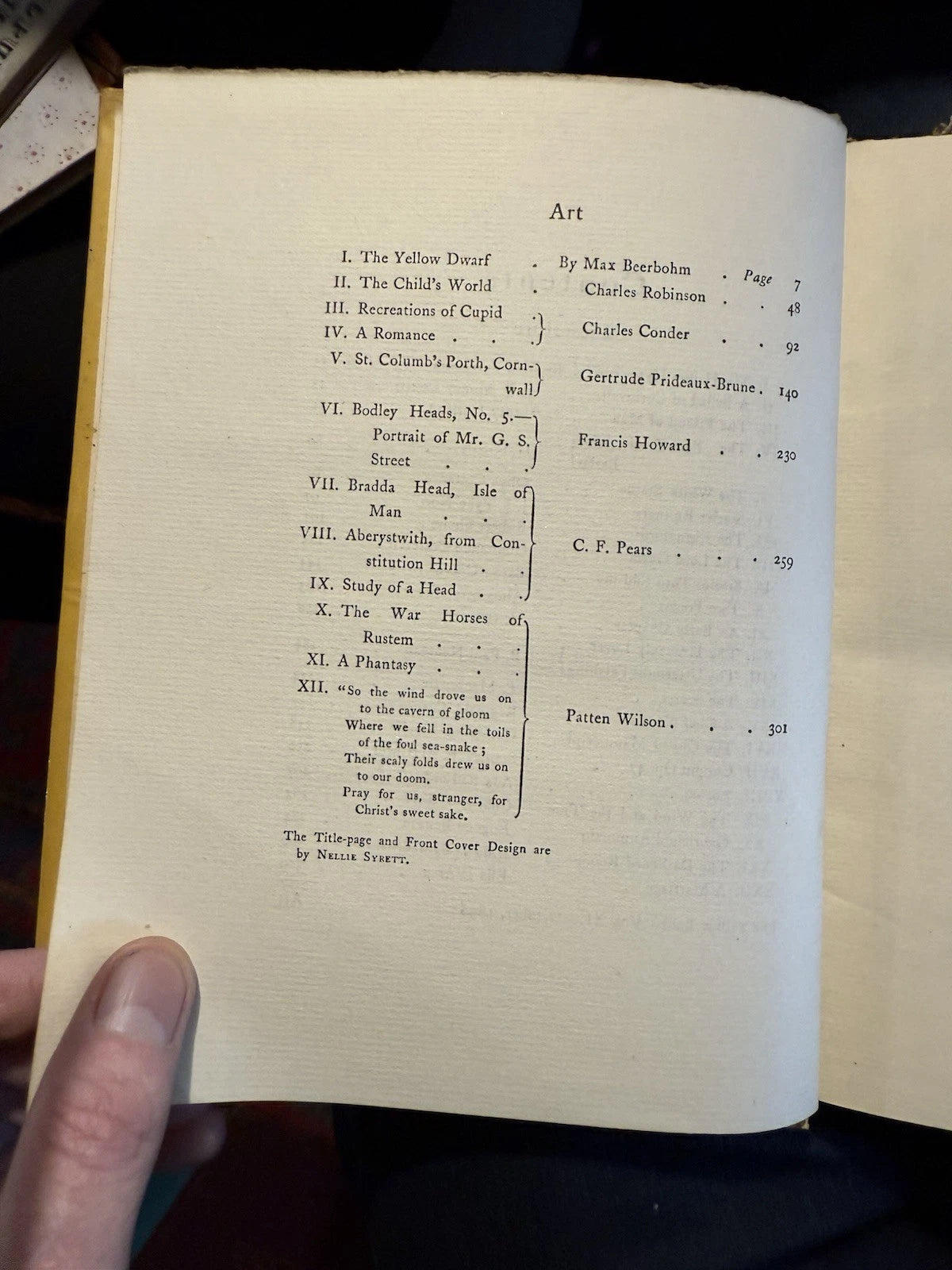 The Yellow Book (Volume 11) Oct 1896 Illustrated Quarterly : Charles Robinson