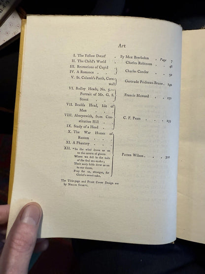 The Yellow Book (Volume 11) Oct 1896 Illustrated Quarterly : Charles Robinson
