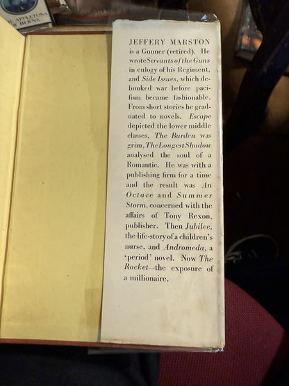 1936 : The Rocket by Jeffery Marston : Art Deco Dust Jacket by Barbosa