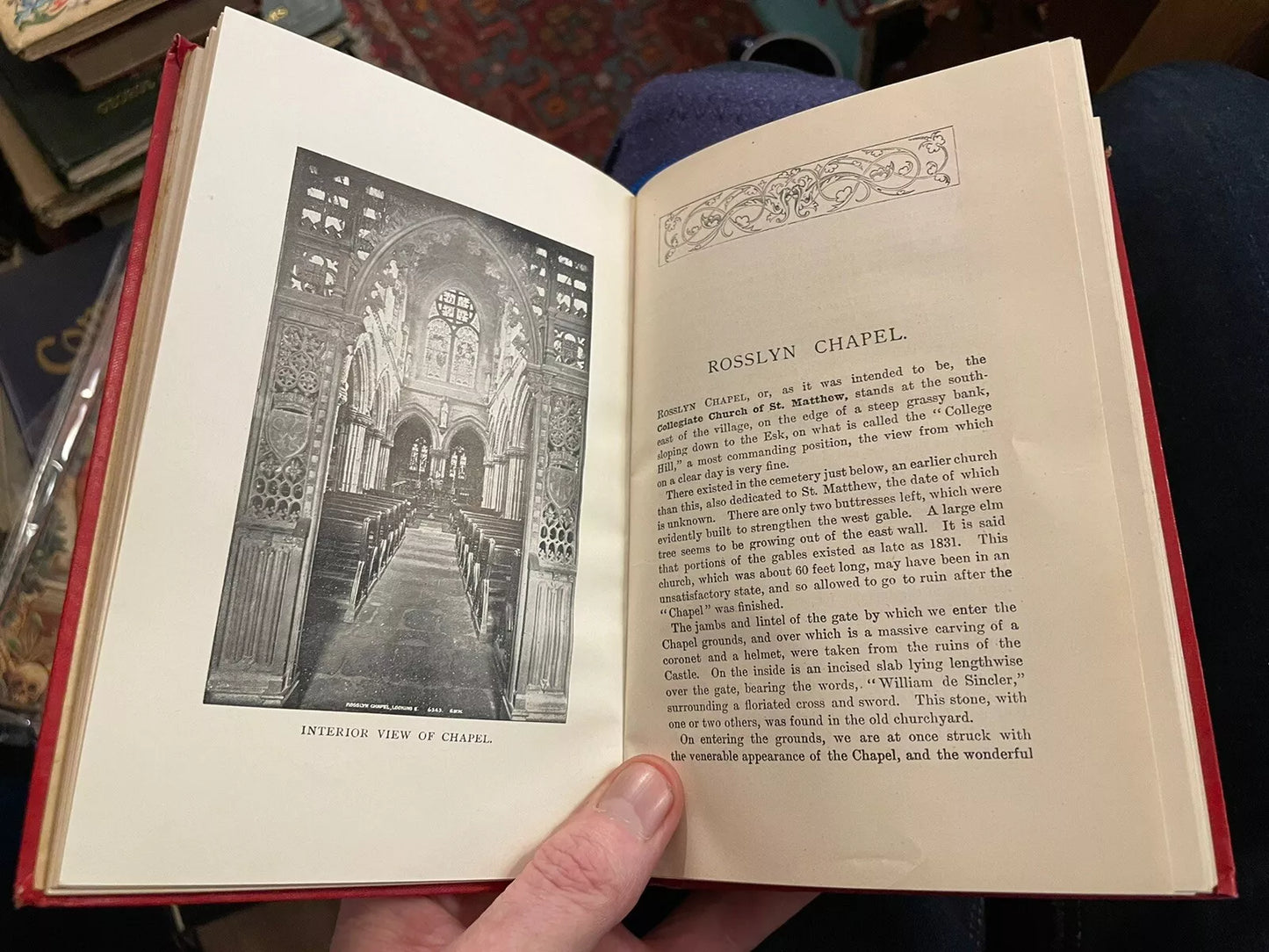 Illustrated Guide to Rosslyn Chapel & Castle, Hawthornden : Sinclair Family 1908