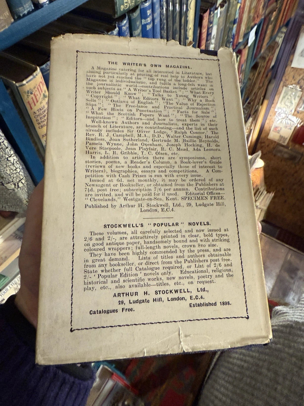 c1930 Perilous Moments A. F. Rowbotham : Includes Letters from Author