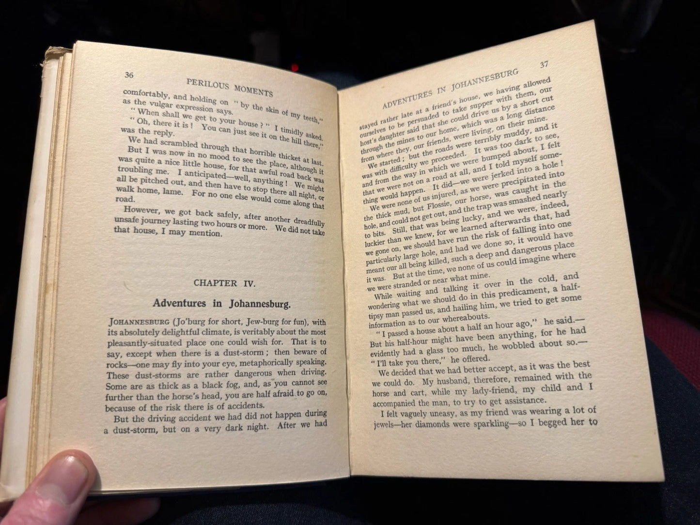 c1930 Perilous Moments A. F. Rowbotham : Includes Letters from Author