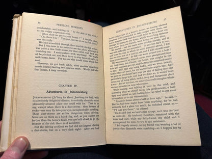 c1930 Perilous Moments A. F. Rowbotham : Includes Letters from Author