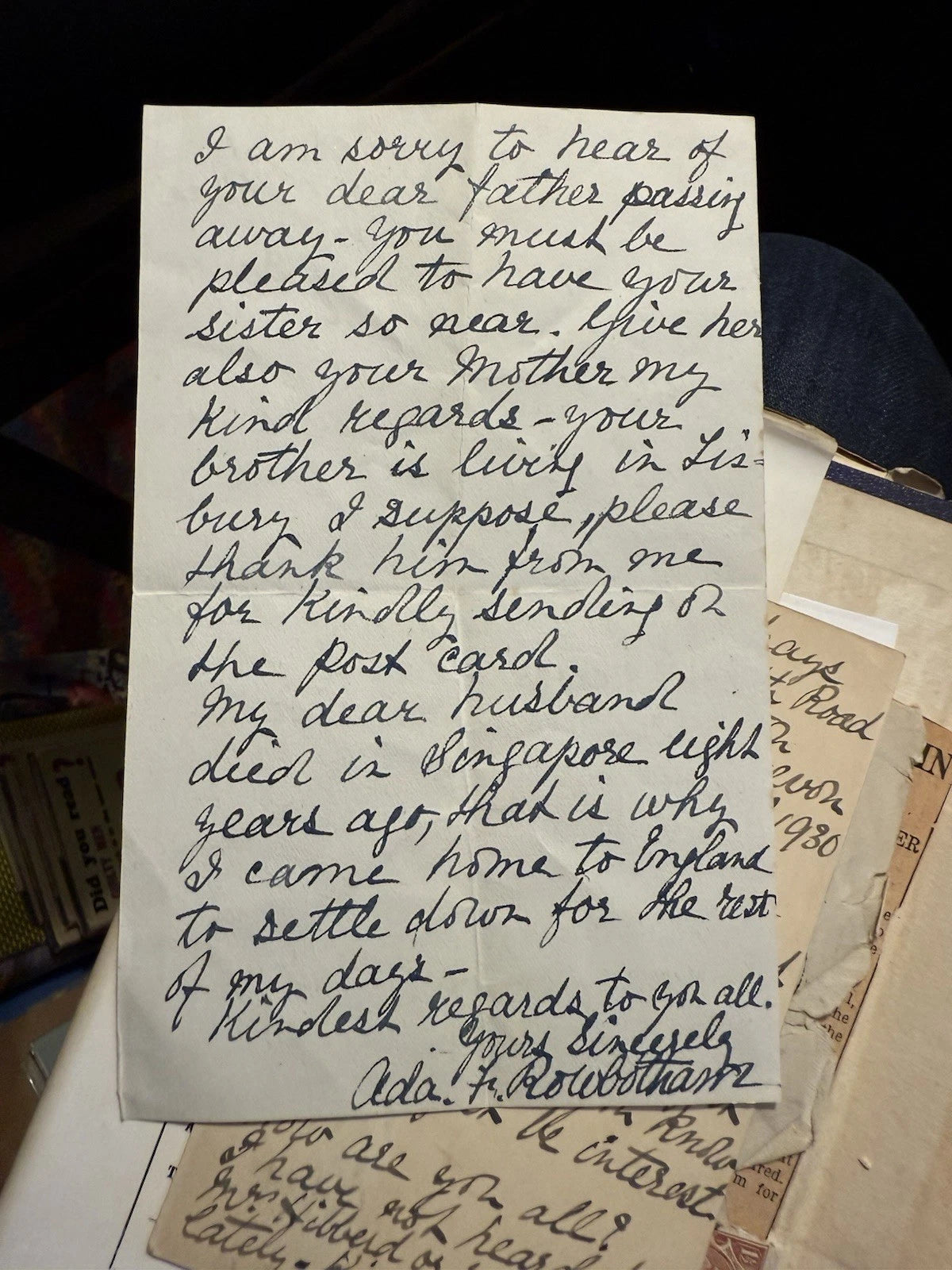 c1930 Perilous Moments A. F. Rowbotham : Includes Letters from Author