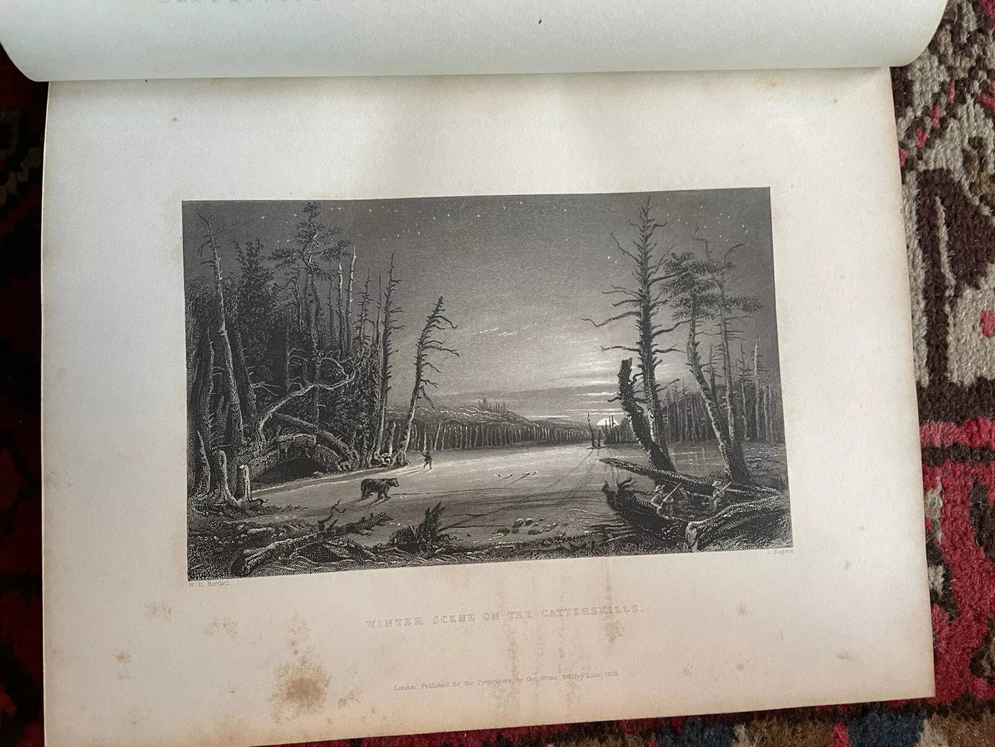 1840 American Scenery (2 Vols) 119 Engravings : Willis William & Bartlett 1st Ed