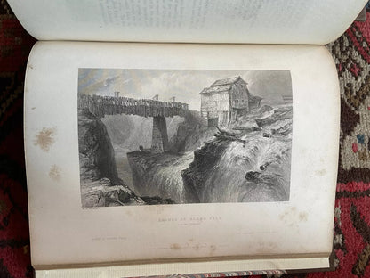 1840 American Scenery (2 Vols) 119 Engravings : Willis William & Bartlett 1st Ed