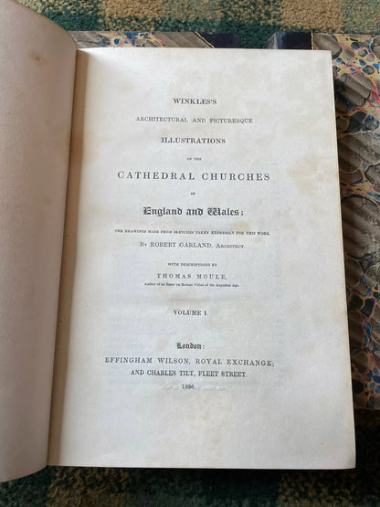 1836 Winkles' Architectural & Picturesque Illustrations of Cathedral Churches