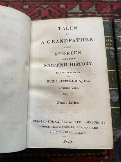 1828 Tales of a Grandfather (12 Vols) Walter Scott : Stories Scottish History