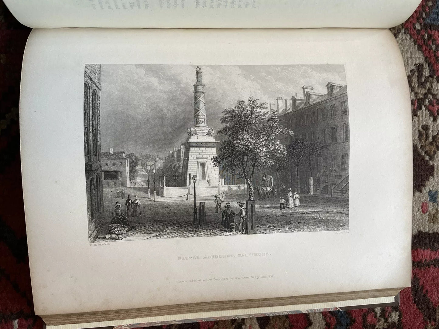 1840 American Scenery (2 Vols) 119 Engravings : Willis William & Bartlett 1st Ed