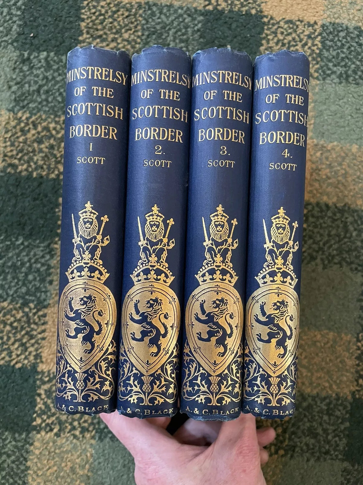 Minstrelsy of the Scottish Borders : Sir Walter Scott (4 Vols) c1885