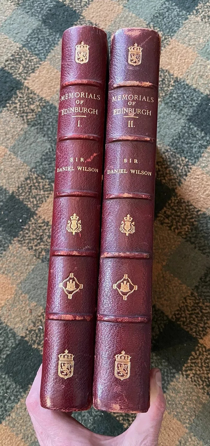 Wilson's Memorials of Edinburgh (2 Vols) Ltd Edition #46/150 Illustrated