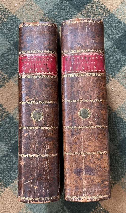 1806 Treatise On the Offices of Justice of Peace : Gilbert Hutcheson