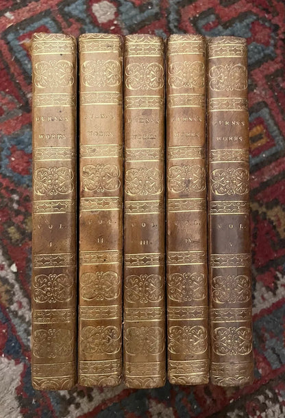 1814 The Works of Robert Burns (5 Volumes) With an Account of his Life