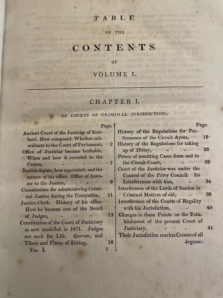 David Hume : Commentaries on the Law of Scotland : Trial for Crimes 1800