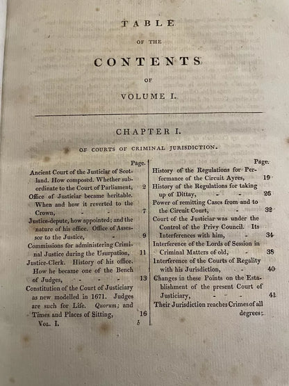 David Hume : Commentaries on the Law of Scotland : Trial for Crimes 1800