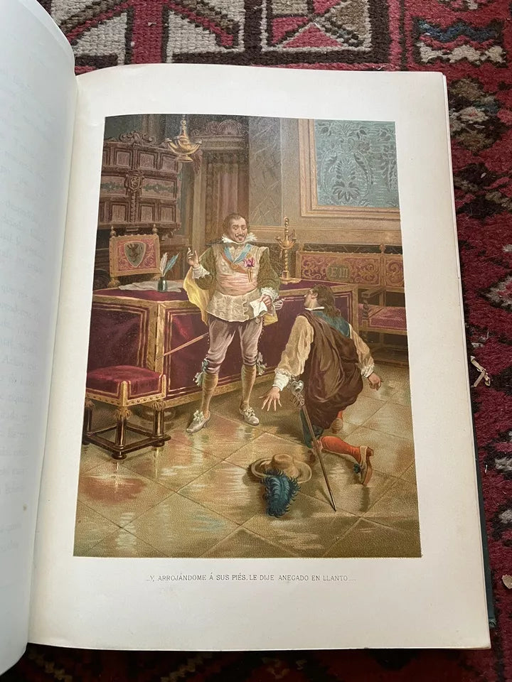 Alain-René Lesage HISTORIA DE GIL BLAS DE SANTILLANA (2 Vols) CHROMOLITHOGRAPHS