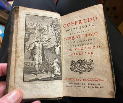 1737 Il Goffredo Poema Eroico del Signor Torquato Tasso : Italian Poetry