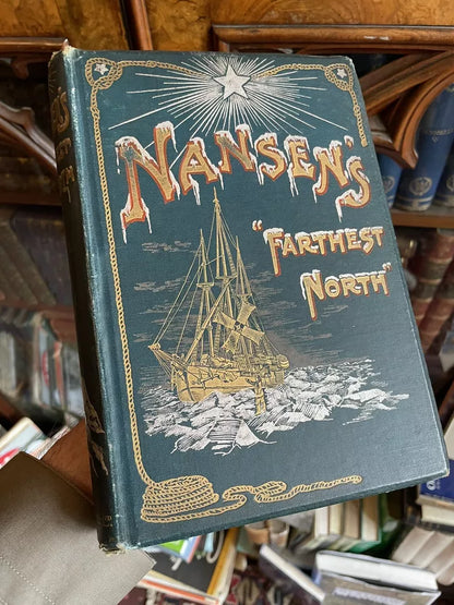 1898 Nansen's Farthest North (2 Vols) Polar Arctic Exploration : Illustrated