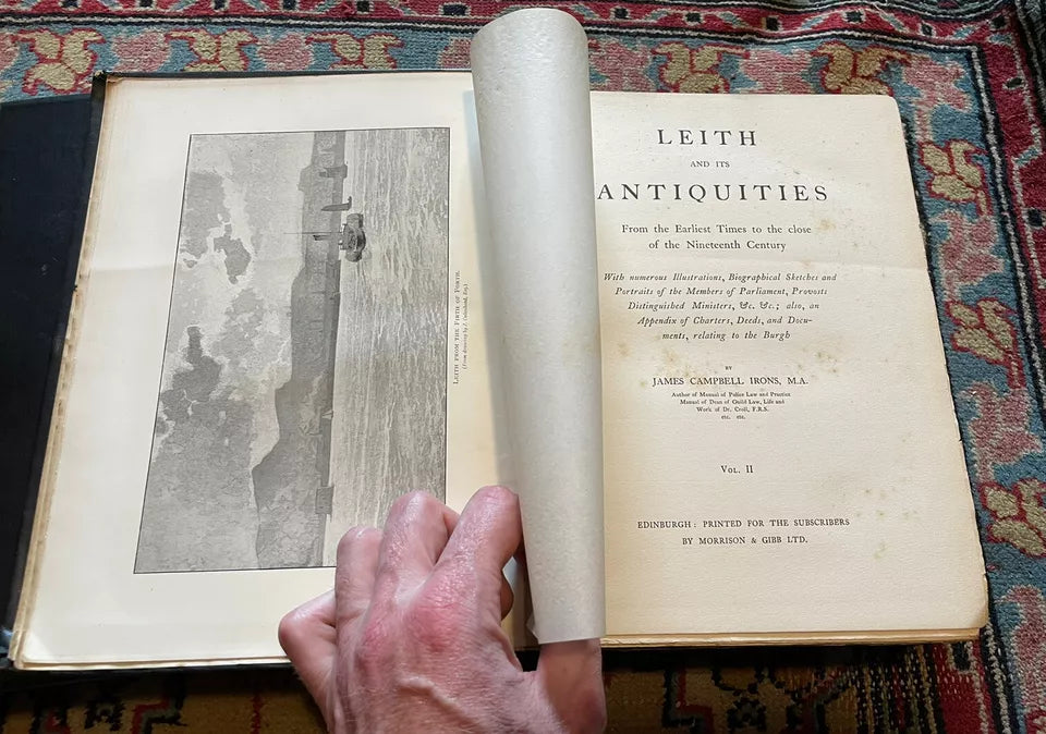 1897 Leith & its Antiquities (2 Vols) Campbell Irons : Edinburgh History