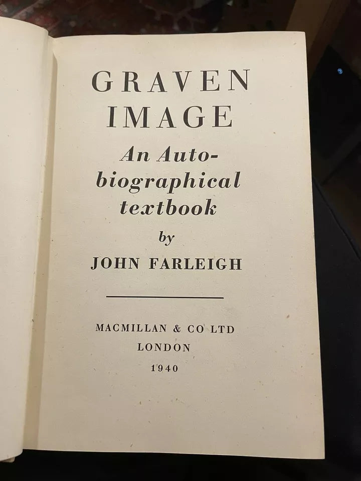 Graven Image : by John Farleigh : Wood Engraver : Artist : SIGNED 1st 1940