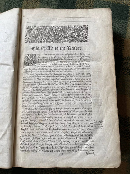 1679 Baker's Chronicles of the Kings of England : Dragons Monsters Wars