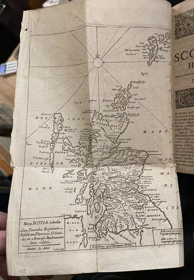 1727 Rerum Scoticarum Historia by George Buchanan - History of Scotland (Latin)