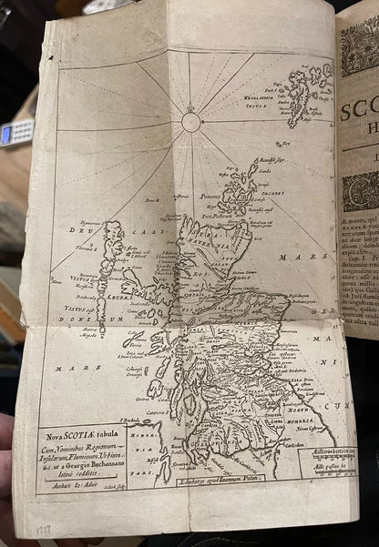 1727 Rerum Scoticarum Historia by George Buchanan - History of Scotland (Latin)