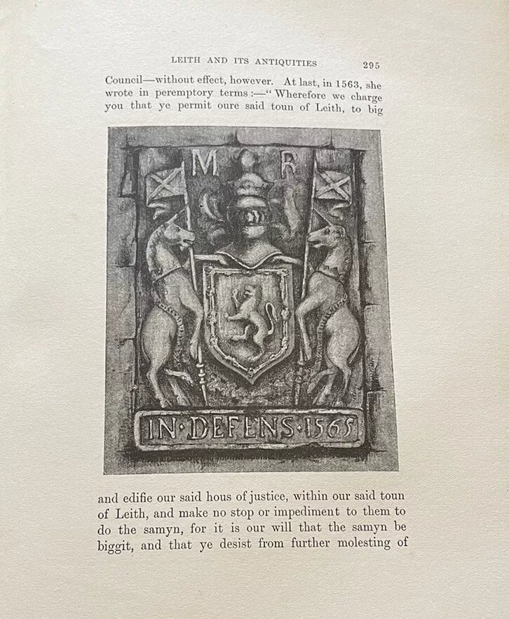 1897 Leith & its Antiquities (2 Vols) Campbell Irons : Edinburgh History