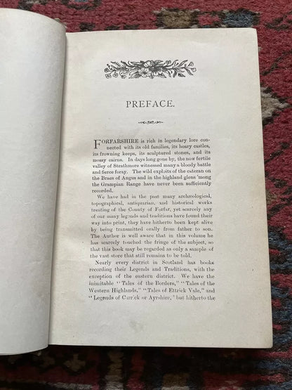 1891 Tales Legends & Traditions Of Forfarshire : Spectres : Swedish Giant & Dwar