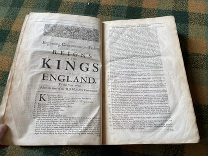 1679 Baker's Chronicles of the Kings of England : Dragons Monsters Wars