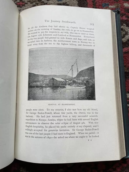 1898 Nansen's Farthest North (2 Vols) Polar Arctic Exploration : Illustrated