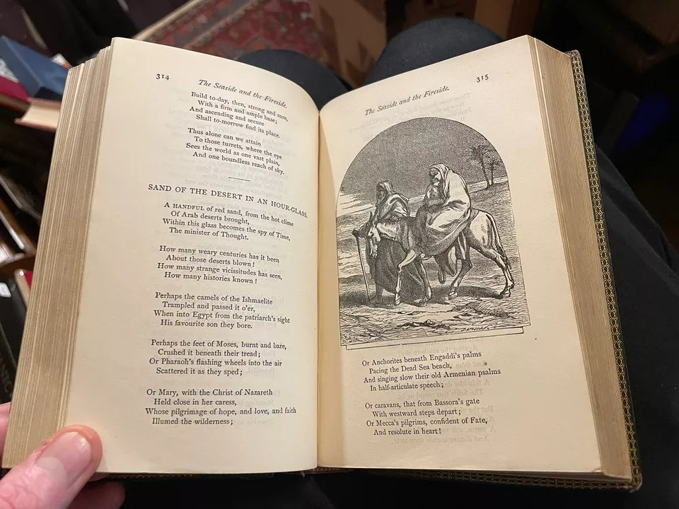 1871 - The Poetical Works Of H.W. Longfellow - Illustrated, Mauchline binding