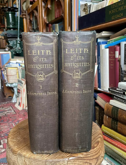 1897 Leith & its Antiquities (2 Vols) Campbell Irons : Edinburgh History