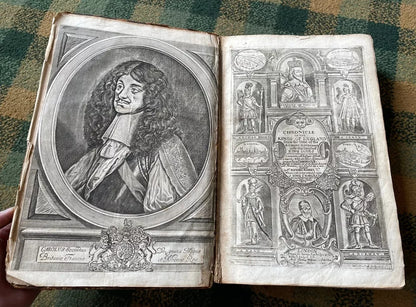 1679 Baker's Chronicles of the Kings of England : Dragons Monsters Wars