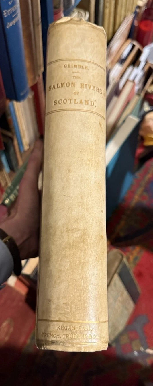 Salmon Rivers of Scotland : Grimble : 1st ed : Angling : Vellum : Rare : GC