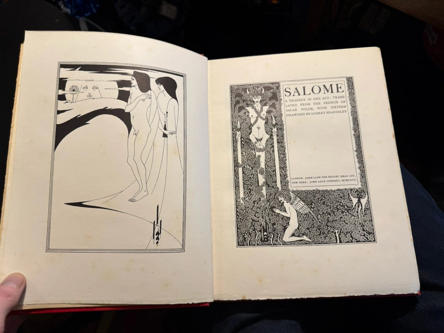 1927 Oscar Wilde : Aubrey Beardsley : Salome : Decorative Gilt Binding