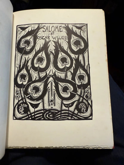1927 Oscar Wilde : Aubrey Beardsley : Salome : Decorative Gilt Binding