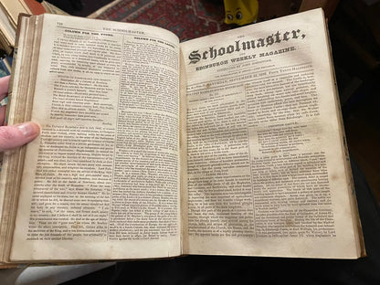 1832 The Schoolmaster and Edinburgh Weekly Magazine (Issues 1 to 43)